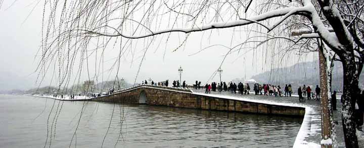 West Lake of Hangzhou in Winter 